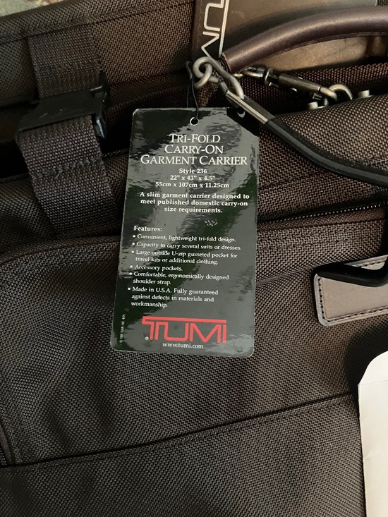 Tumi Other - Tumi Choc Brn Vintage Luggage - Tri-fold Garment Carrier #0236B3
